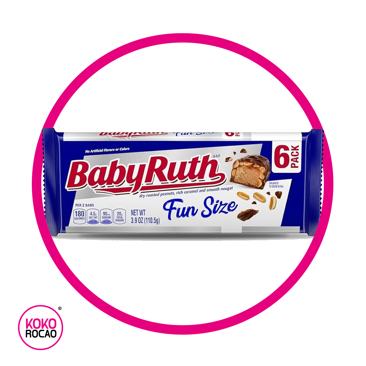 BABY RUTH 6 PACK CHOCOLATE BOLSA 110GR