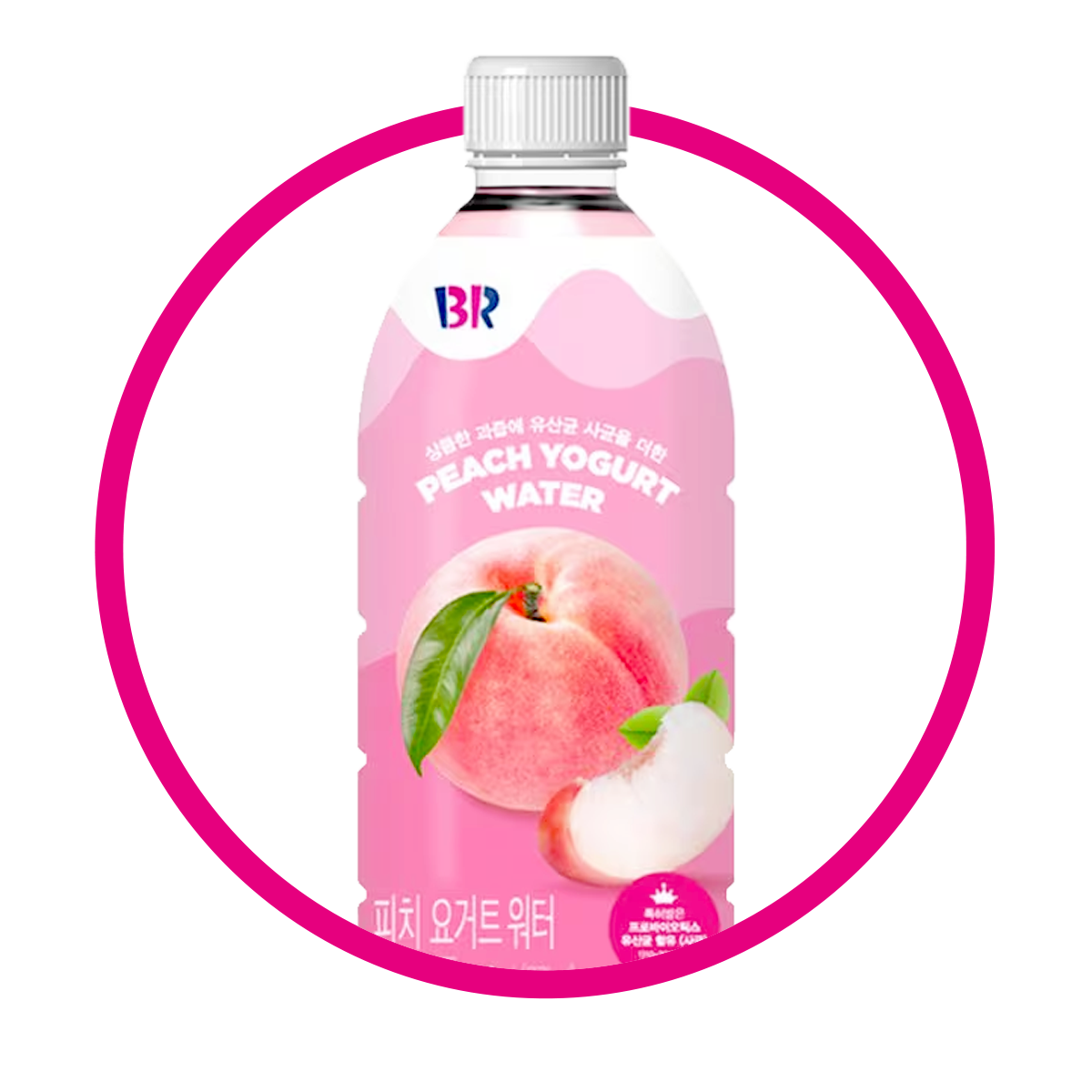 BASKIN ROBBINS PEACH YOGURT WATER BOTELLA 500ML $%M