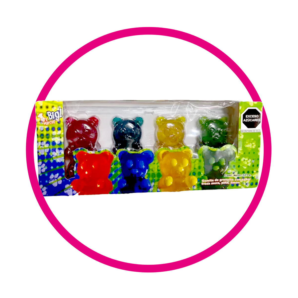 BIG MARCUS 4 PACK OSITOS GUMMY CAJA 321GR $%