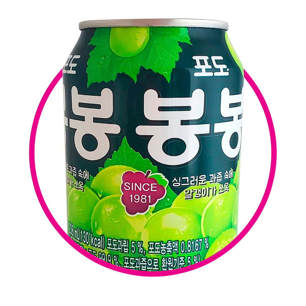 HAITAI BONG BONG GRAPE JUICE LATA 238ML