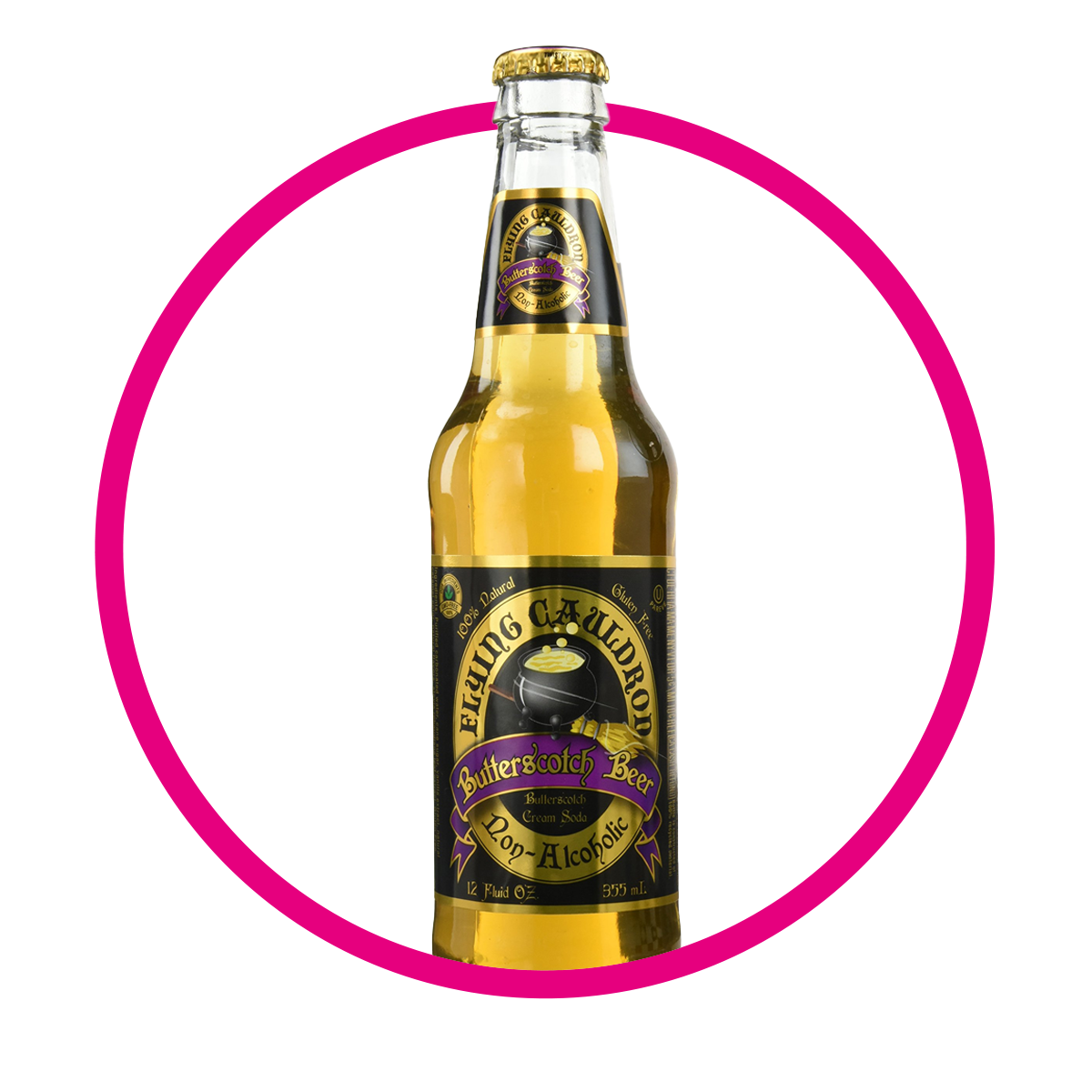 BUTTERSCOTCH HARRY POTTER BUTTERBEER SODA BOTELLA 355ML$%M