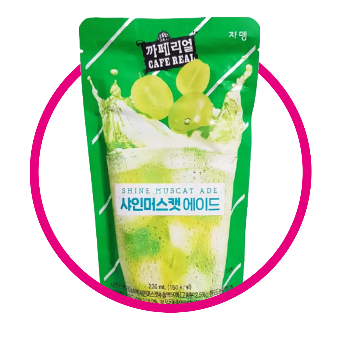 CAFE REAL SHINE MUSCAT JUICE BOLSA 230ML $%M