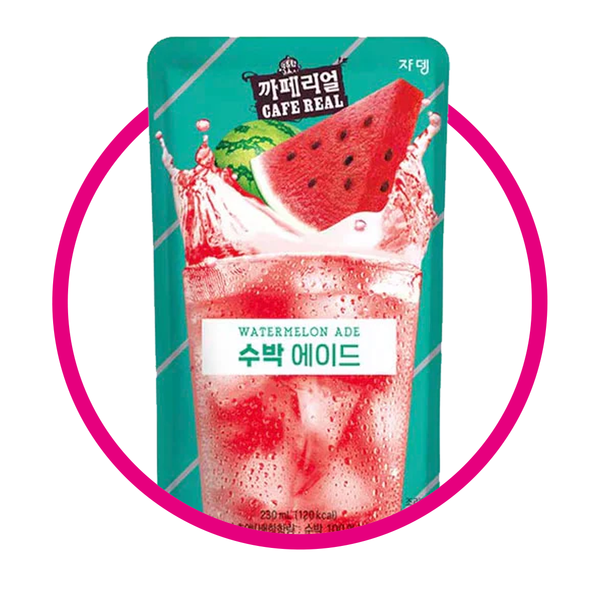 CAFE REAL WATERMELON JUICE BOLSA 230ML&