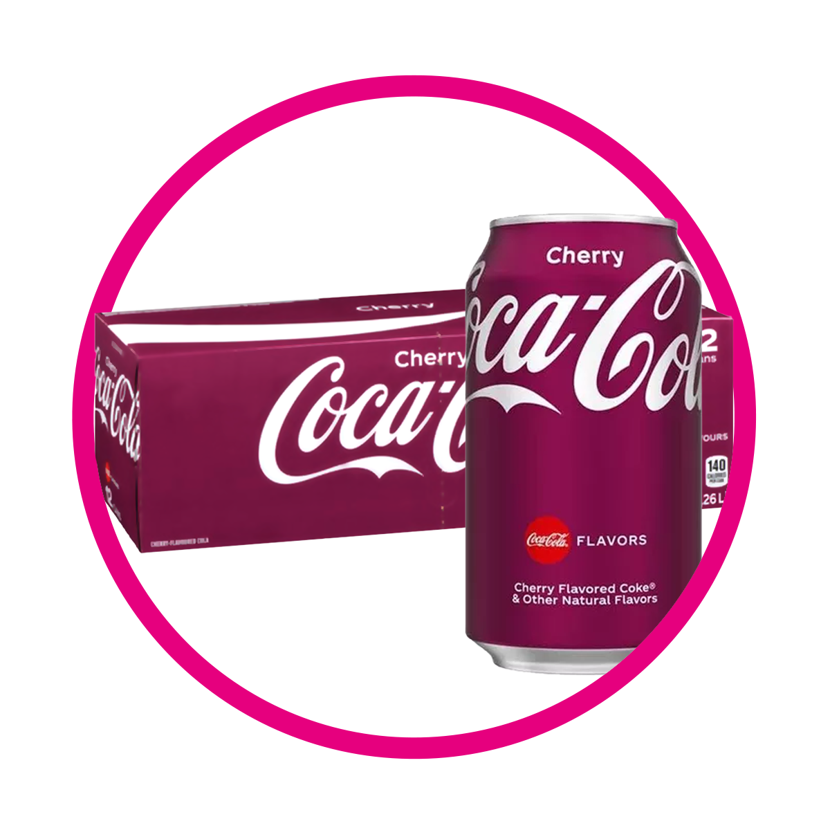 CAJA DE COCA CHERRY 12 LATAS