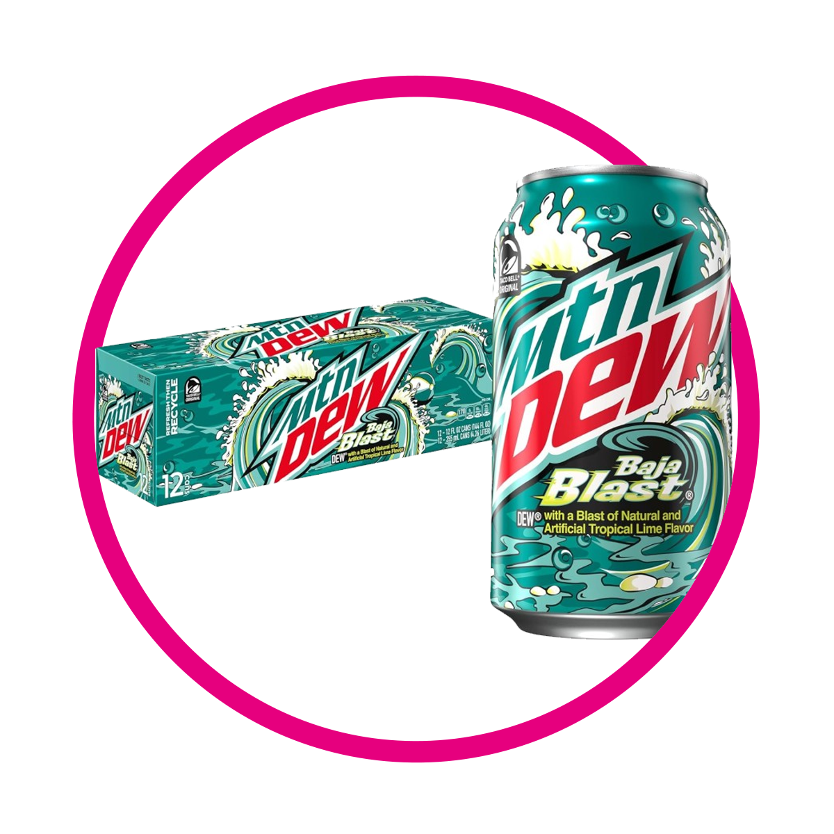 CAJA DE MTN DEW BAJA BLAST 12 LATAS