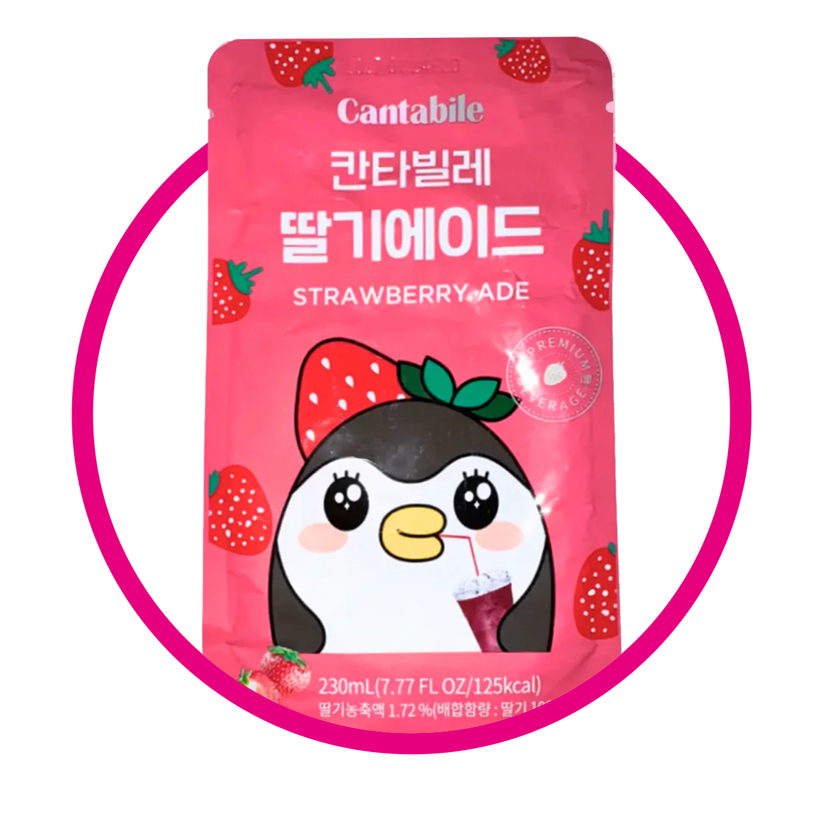 CANTABILE STRAWBERRY JUICE BOLSA 230 ML $%M