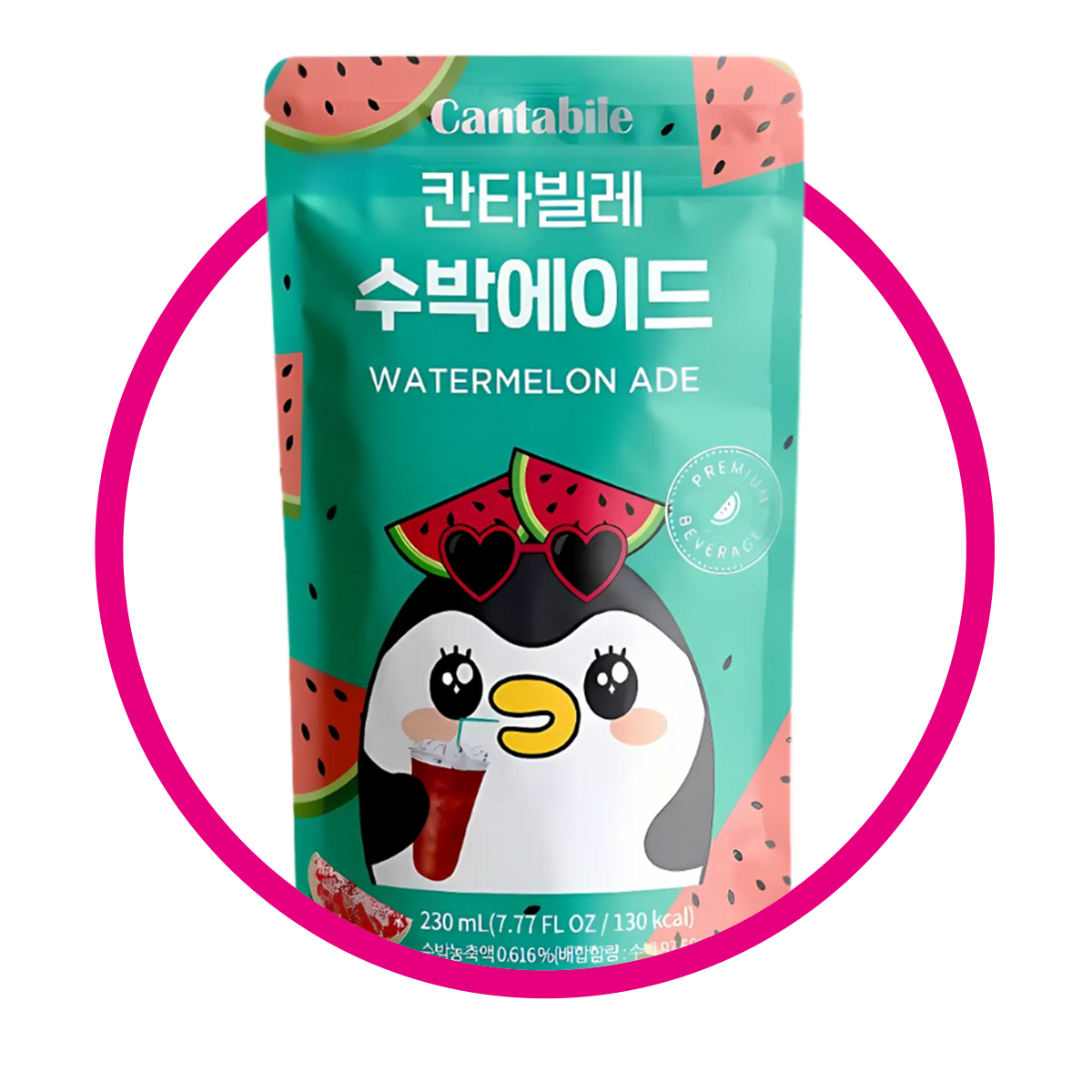 CANTABILE WATERMELON JUICE BOLSA 230 ML $%M