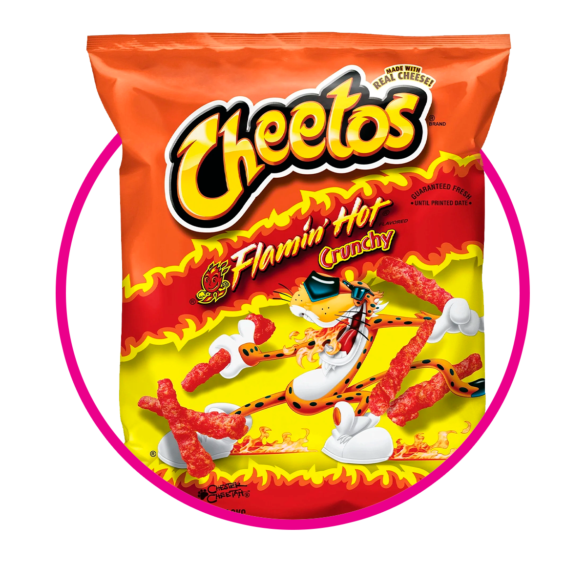 CHEETOS CRUNCHY FLAMIN HOT SNACKS BOLSA 240.9G%
