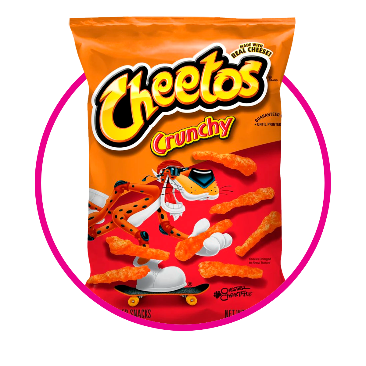 CHEETOS CRUNCHY REAL CHEESE SNACKS BOLSA 240.9G&