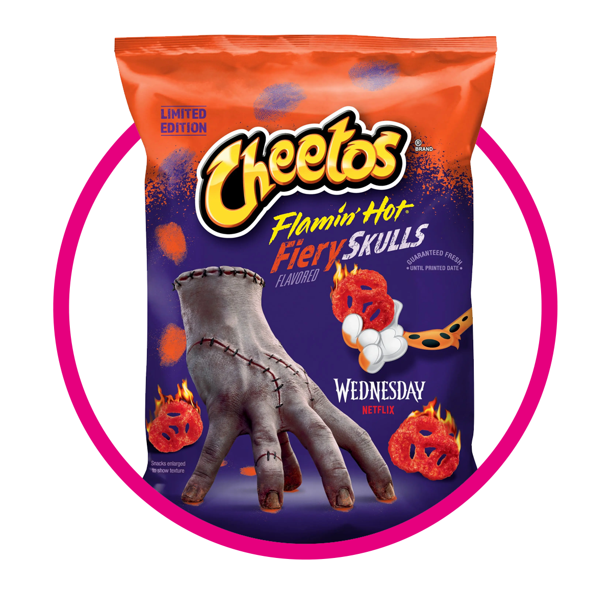 CHEETOS FIERY SKULLS SNACKS BOLSA 212.6GR