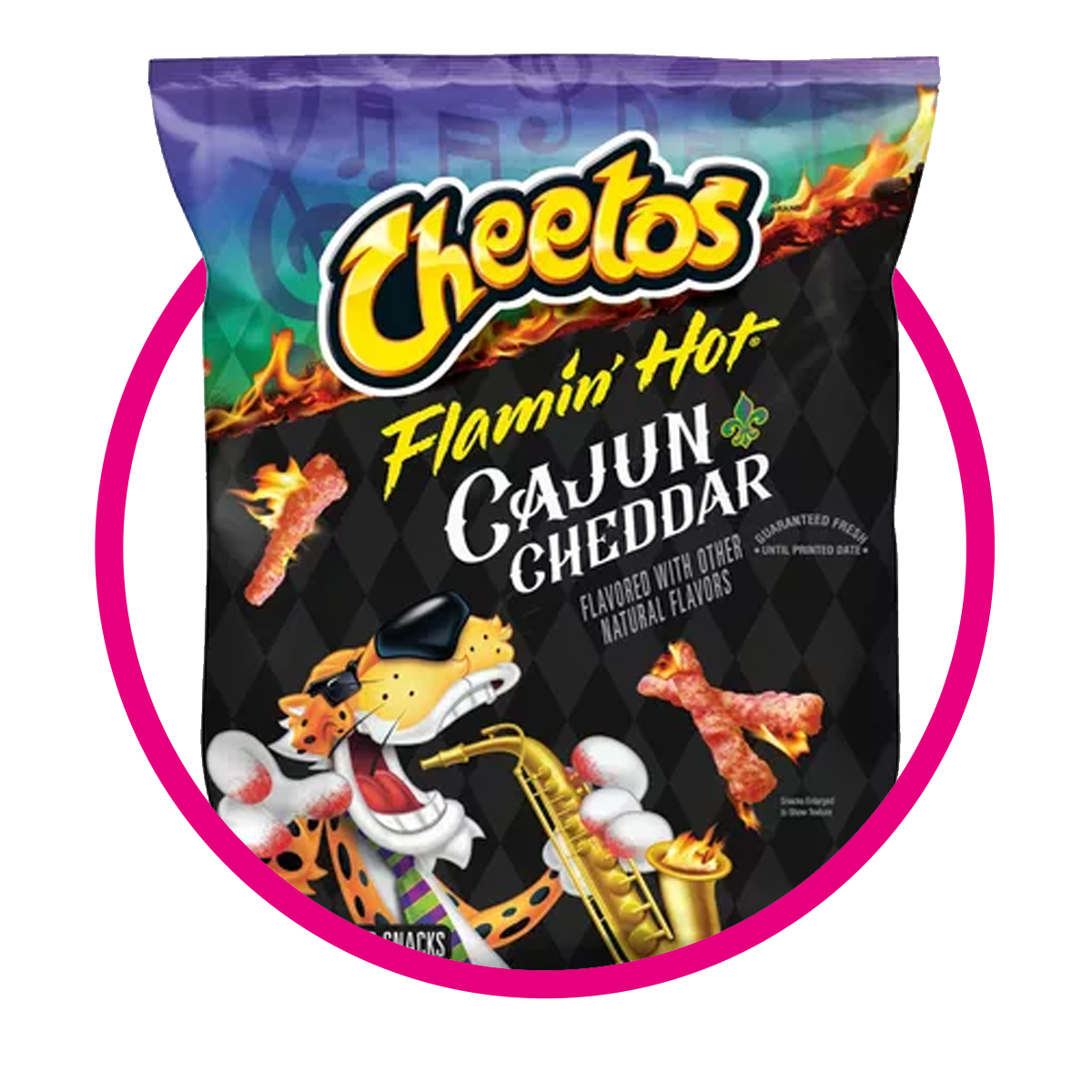 CHEETOS FLAMING HOT CAJÚN CHEDDAR SNACKS BOLSA 240.9GR