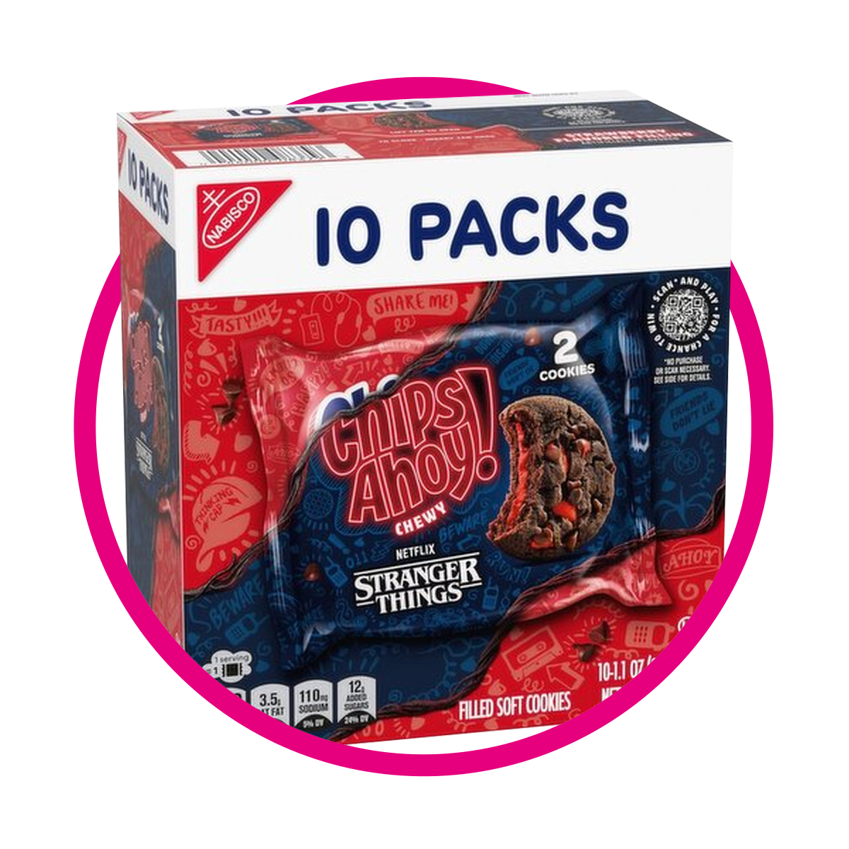CHIPS AHOY 10 PACKS STRANGER THINGS COOKIE CAJA 310RG