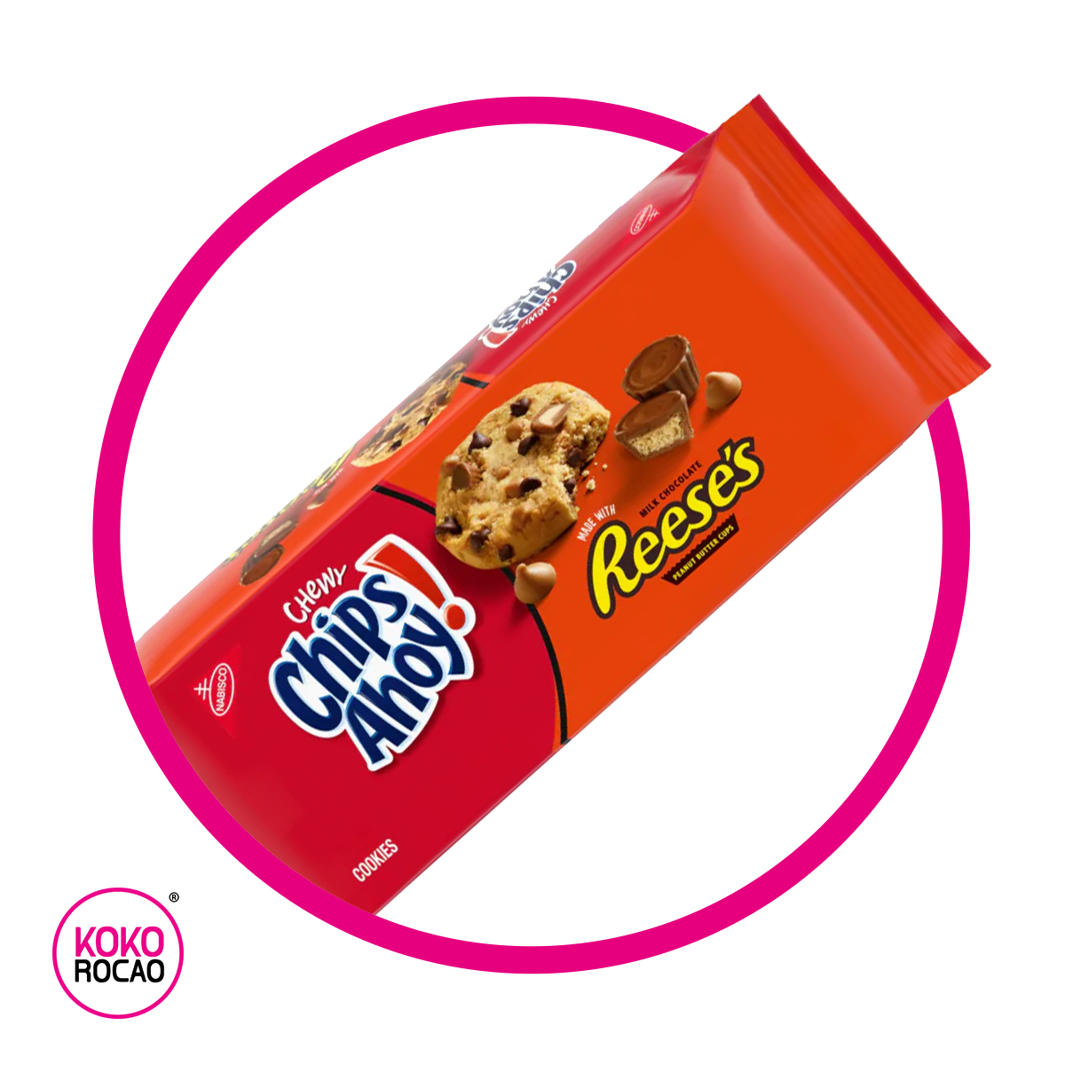 CHIPS AHOY CHEWY REESES COOKIE CAJA 269GR