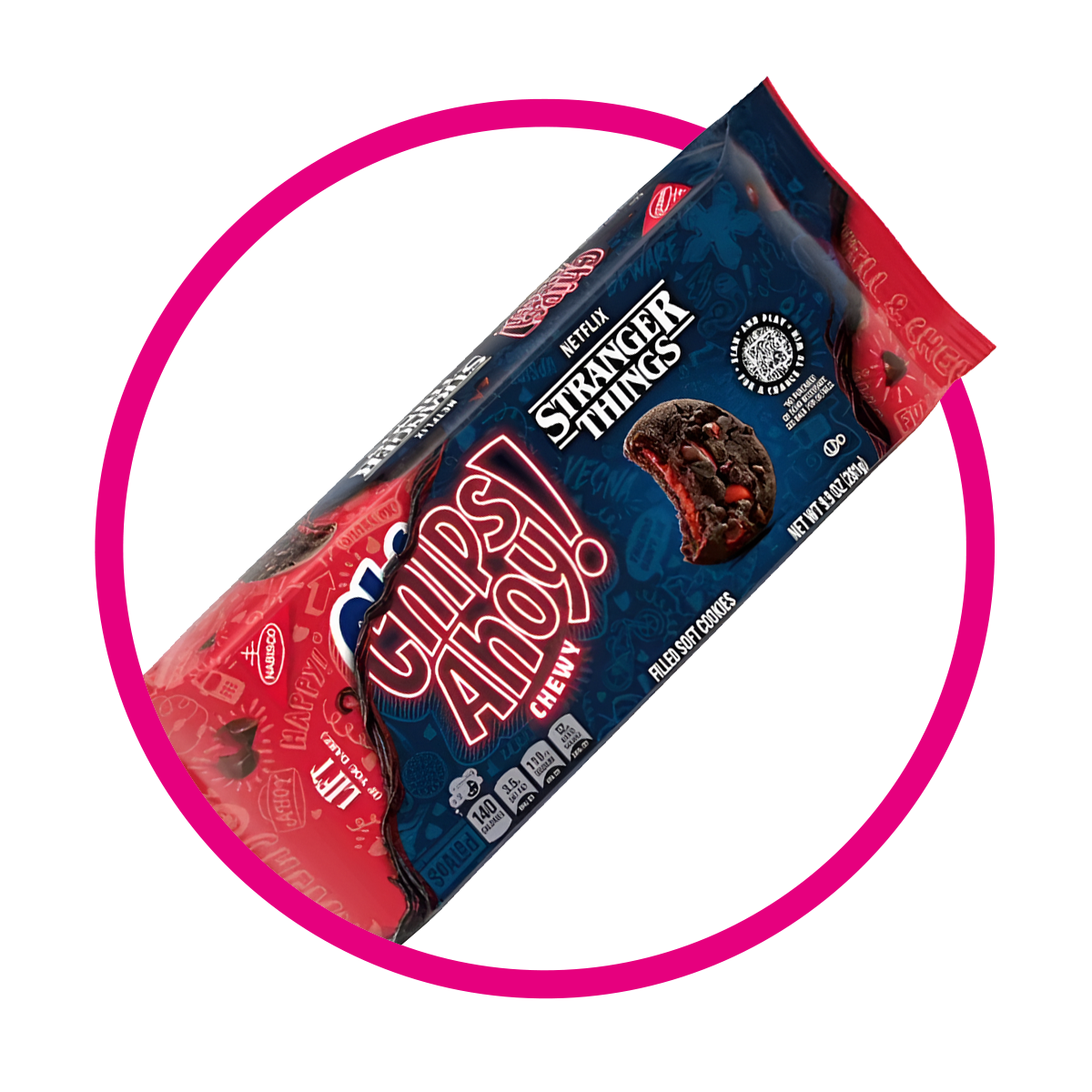 CHIPS AHOY CHEWY STRANGER THINGS COOKIE CAJA 281GR