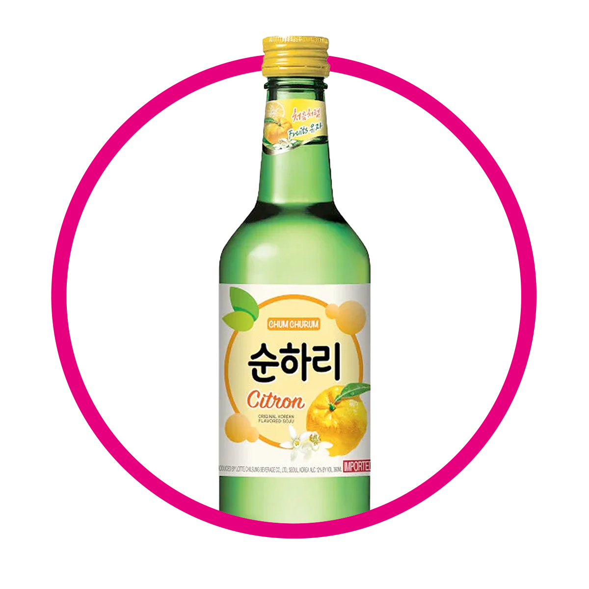 SOJU CITRON ALCHOLICA BOTELLA 360ML $%M
