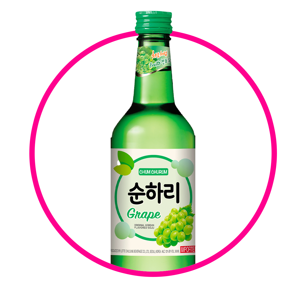 SOJU UVA ALCHOLICA BOTELLA 360ML