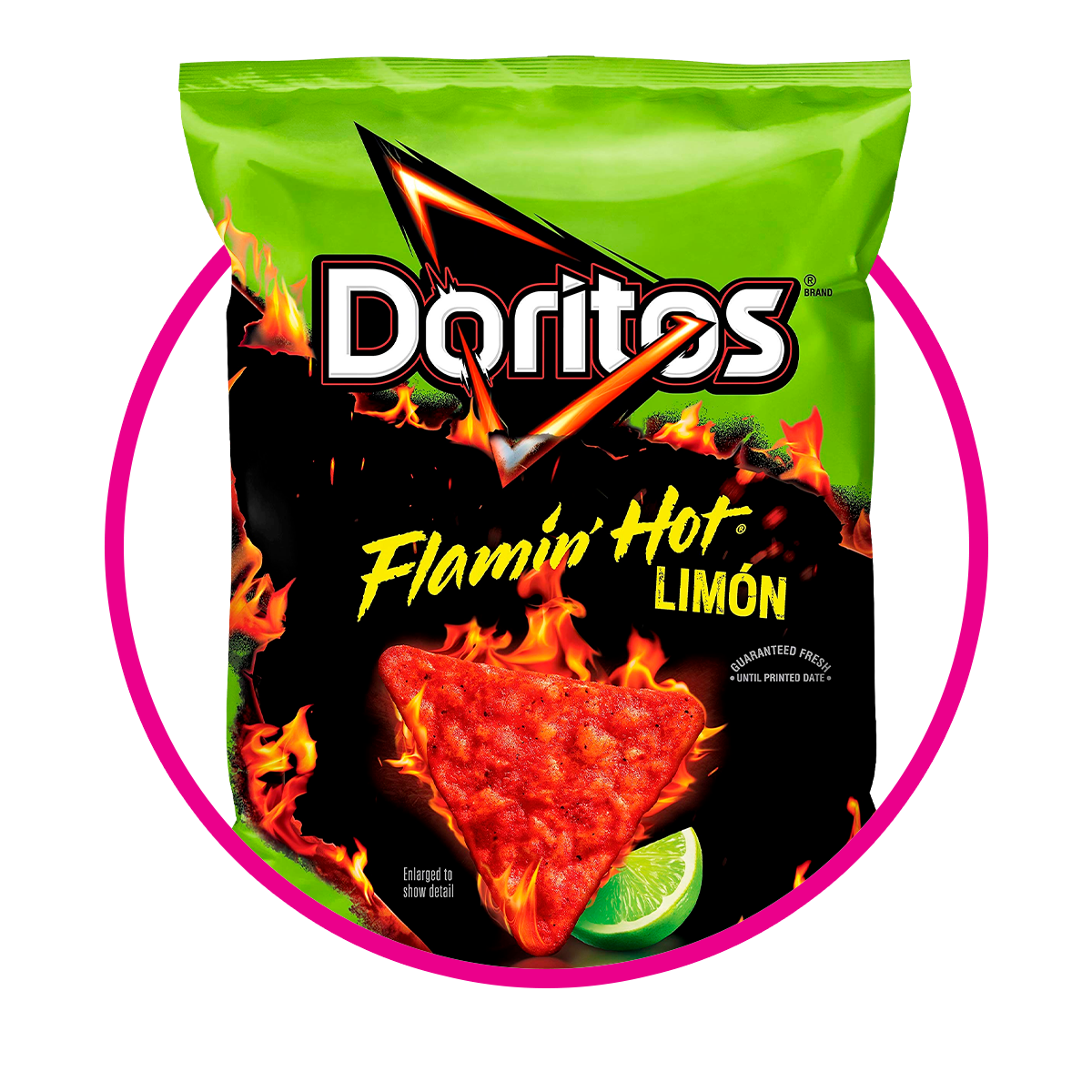 DORITOS SNACKS FLAMIN HOT LIMON SNACKS BOLSA 262.2G&