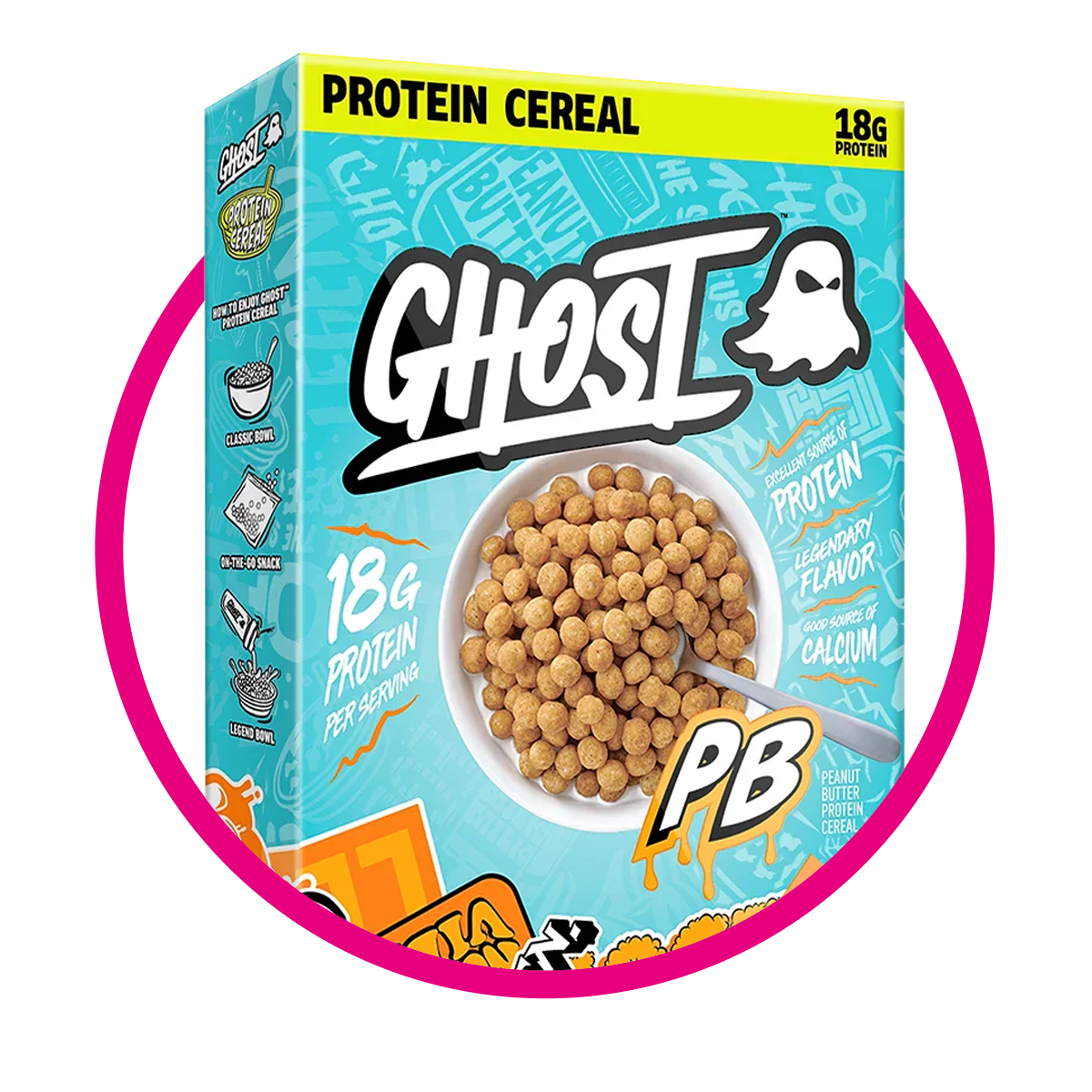 GHOST PEANUT BUTTER PROTEIN CEREALS CAJA 306GR