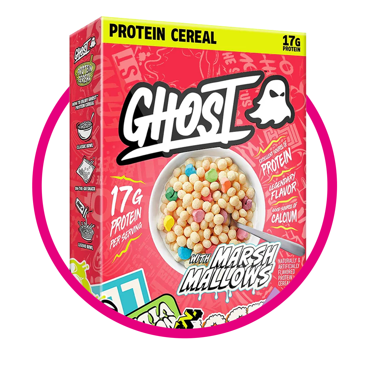 GHOST PEANUT MARSMELLOWS PROTEIN CEREALS CAJA 306GR