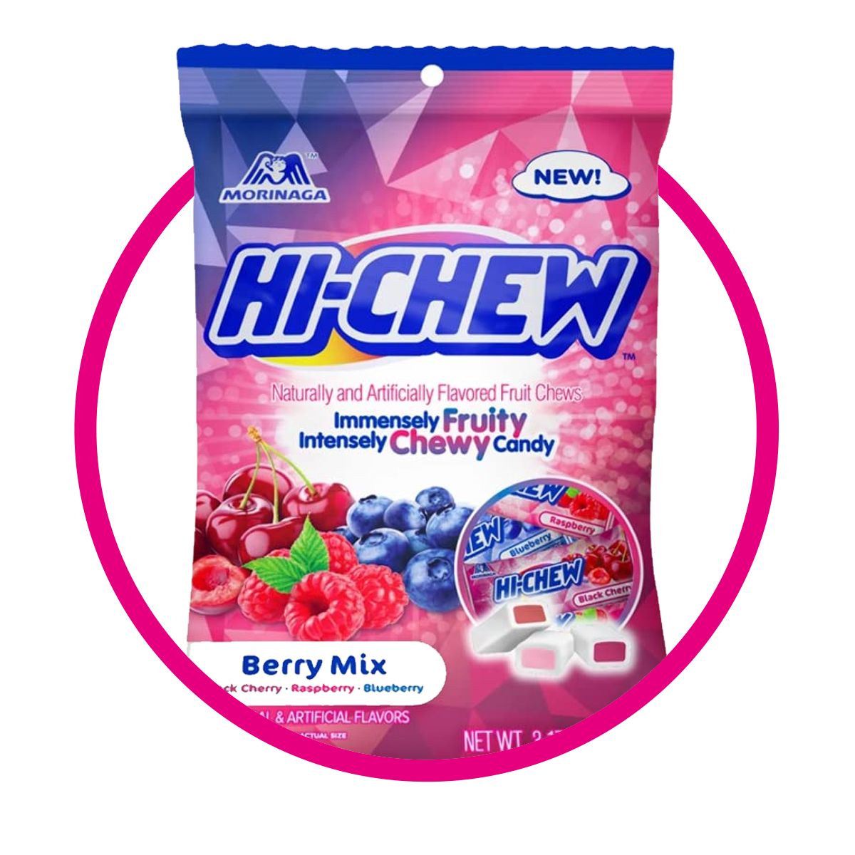 HI-CHEW BERRY MIX SOFT CANDY BOLSA 90GR&