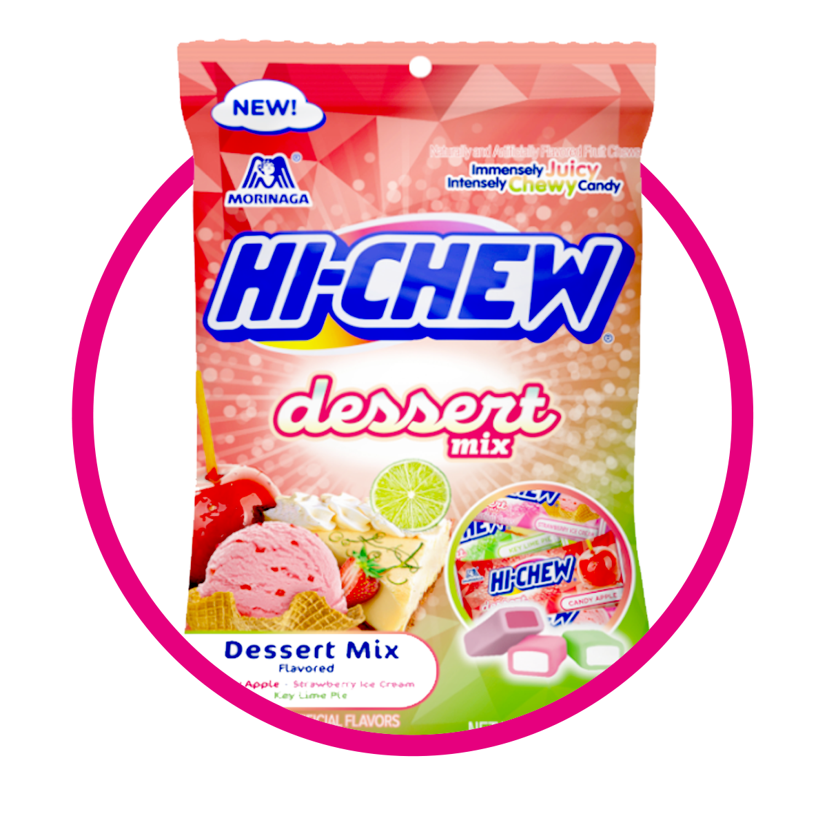 HI-CHEW DESSERT MIX SOFT CANDY BOLSA 85GR