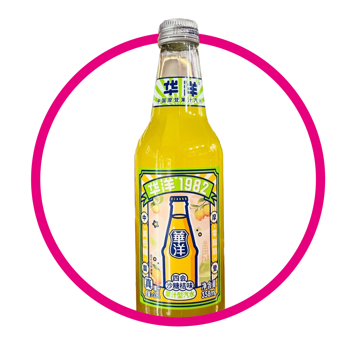 HUAYANG SODA PIÑA BOTELLA 358 ML