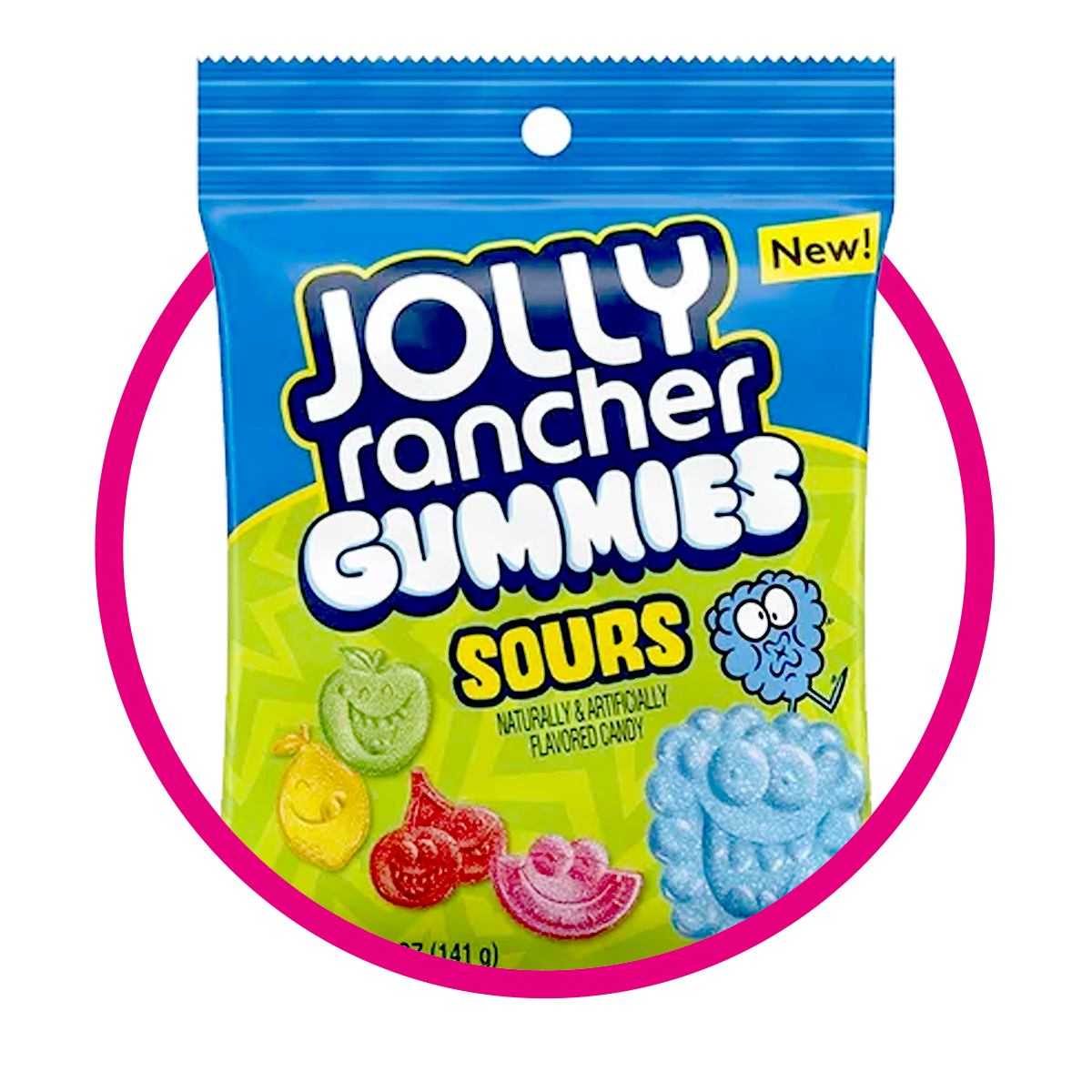 JOLLY RANCHER SOUR BOLSA GUMMY 141G $%M