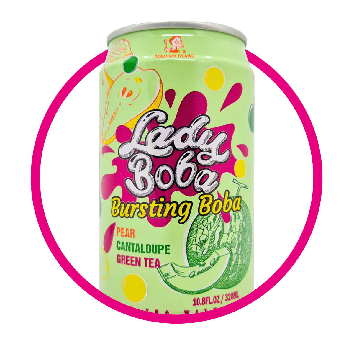 MADAM LADY BOBA PERA&MELON JUICE LATA 320 ML $%M