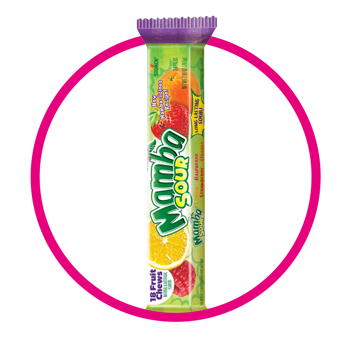 MAMBA SOUR 4 SABORES TIRA 79.5GR