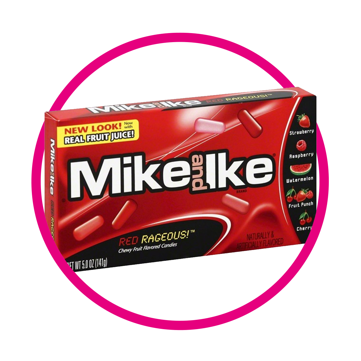 MIKE AND IKE RED RAGEOUS! CAJA 120 GR