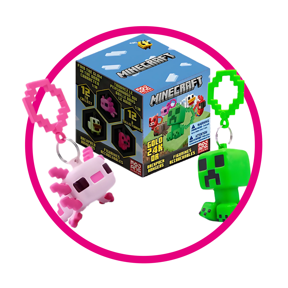 MINECRAFT BACKPACK HANGERS COLLECTABLE PIEZA