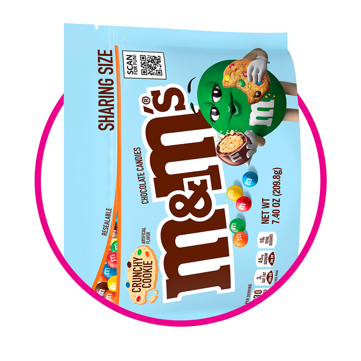 MMS CRUNCHY COOKIE CHOCOLATE BOLSA 209.8GR&
