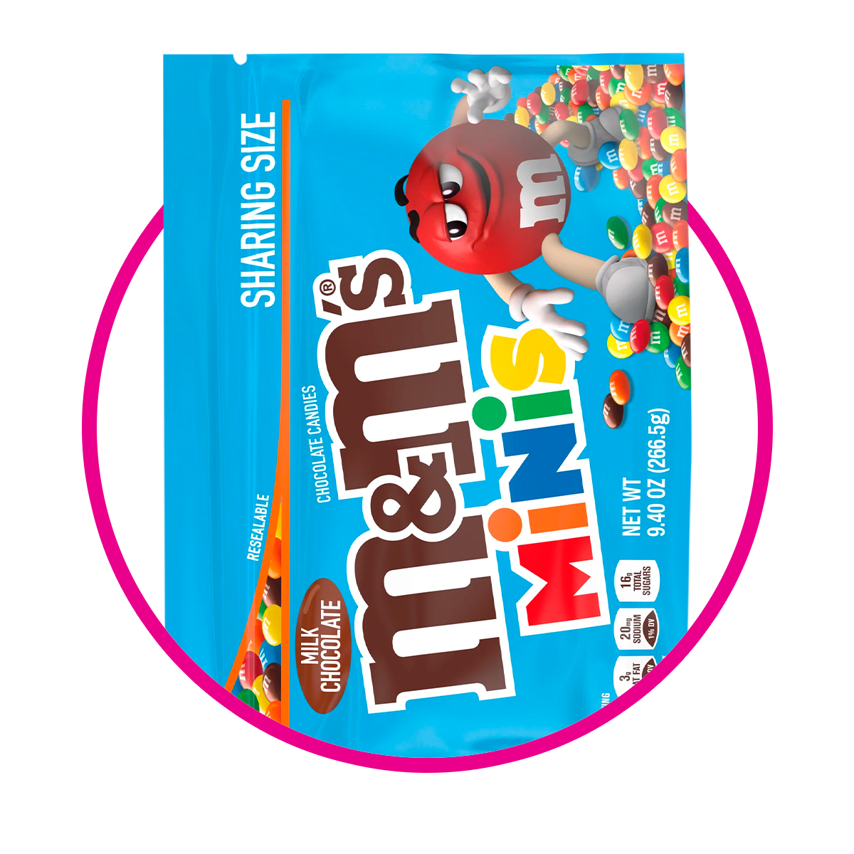 MMS MINIS MILK CHOCOLATE BOLSA 266.5G