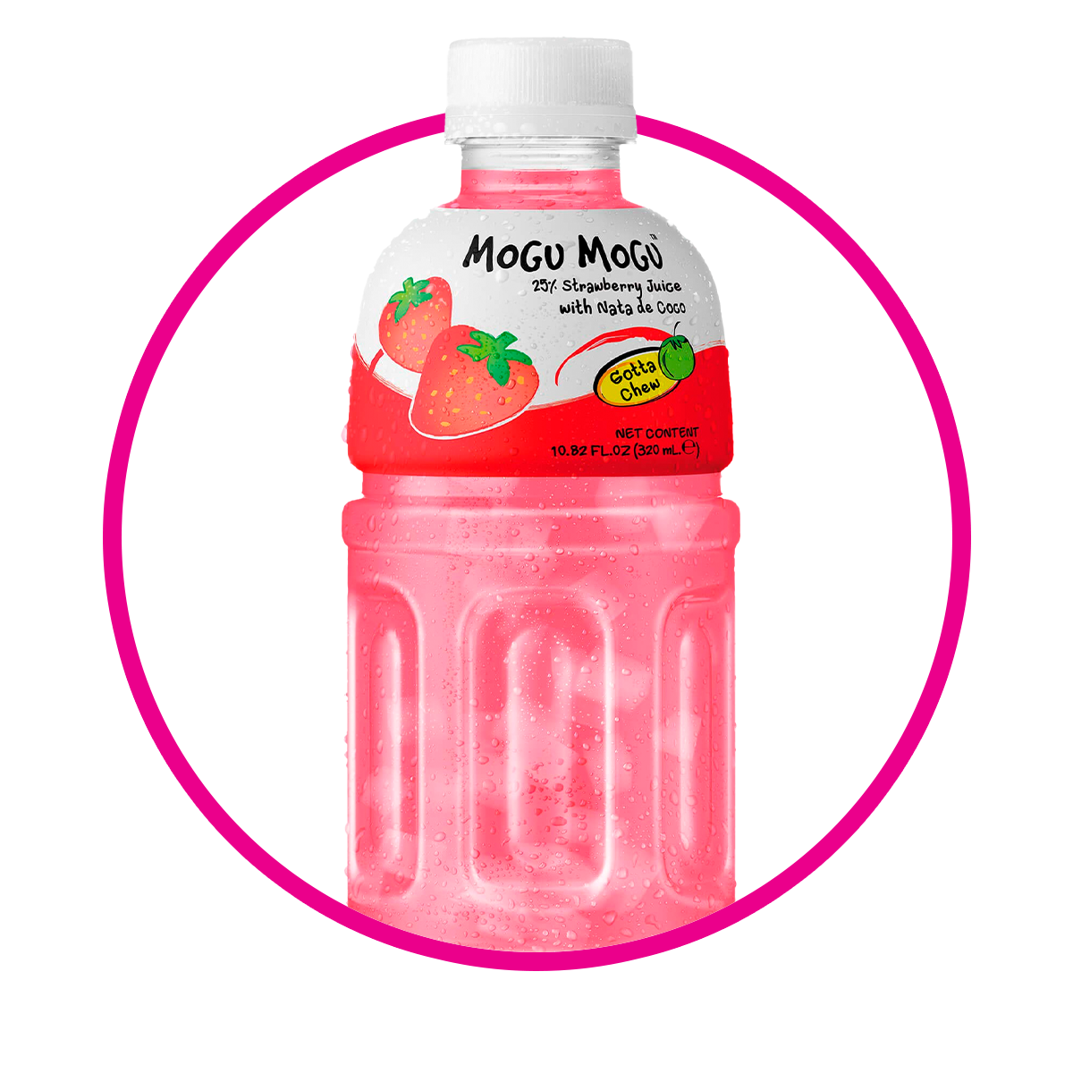 MOGU MOGU STRAWBERRY JUICE BOTELLA 320ML