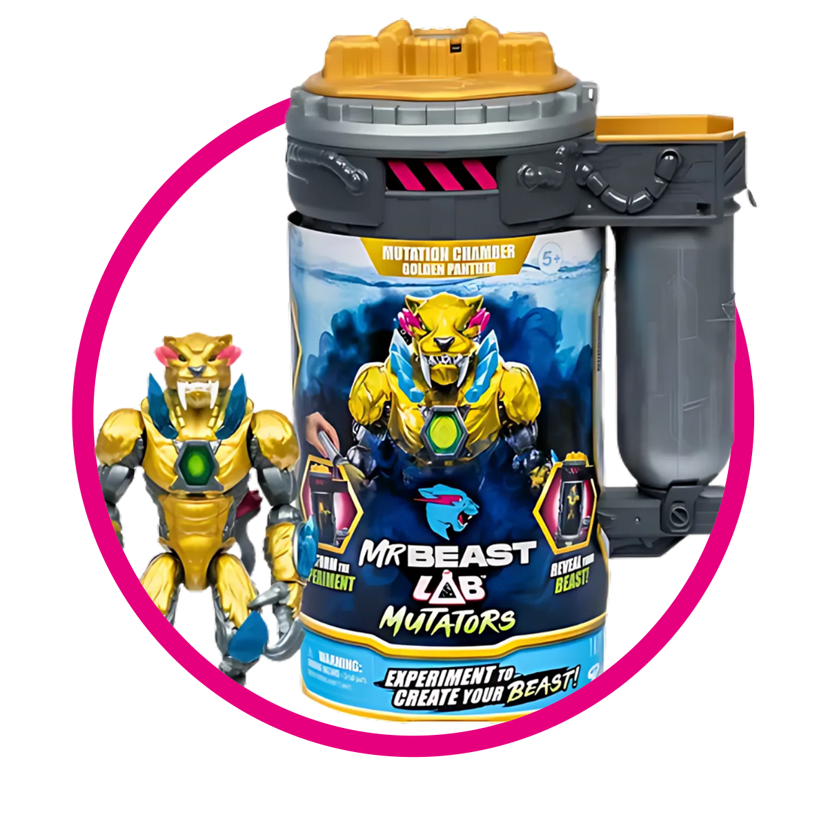 MR BEAST LAB MUTATORS GOLDEN PANTHER COLLECTABLE PIEZA