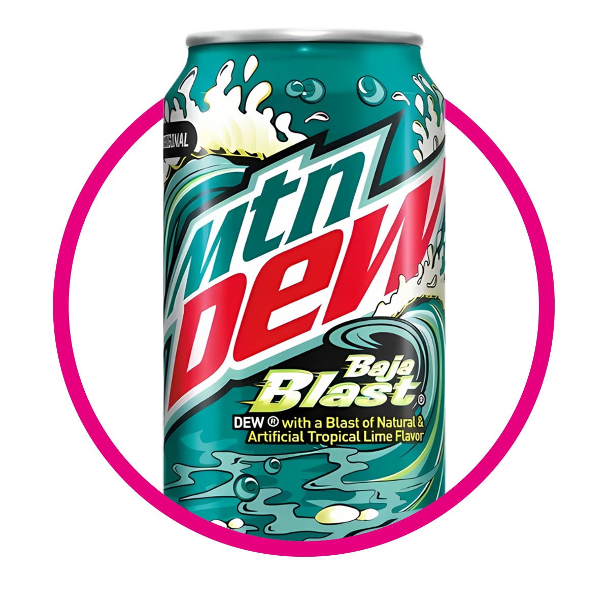MTN DEW BAJA BLAST SODA LATA 355ML