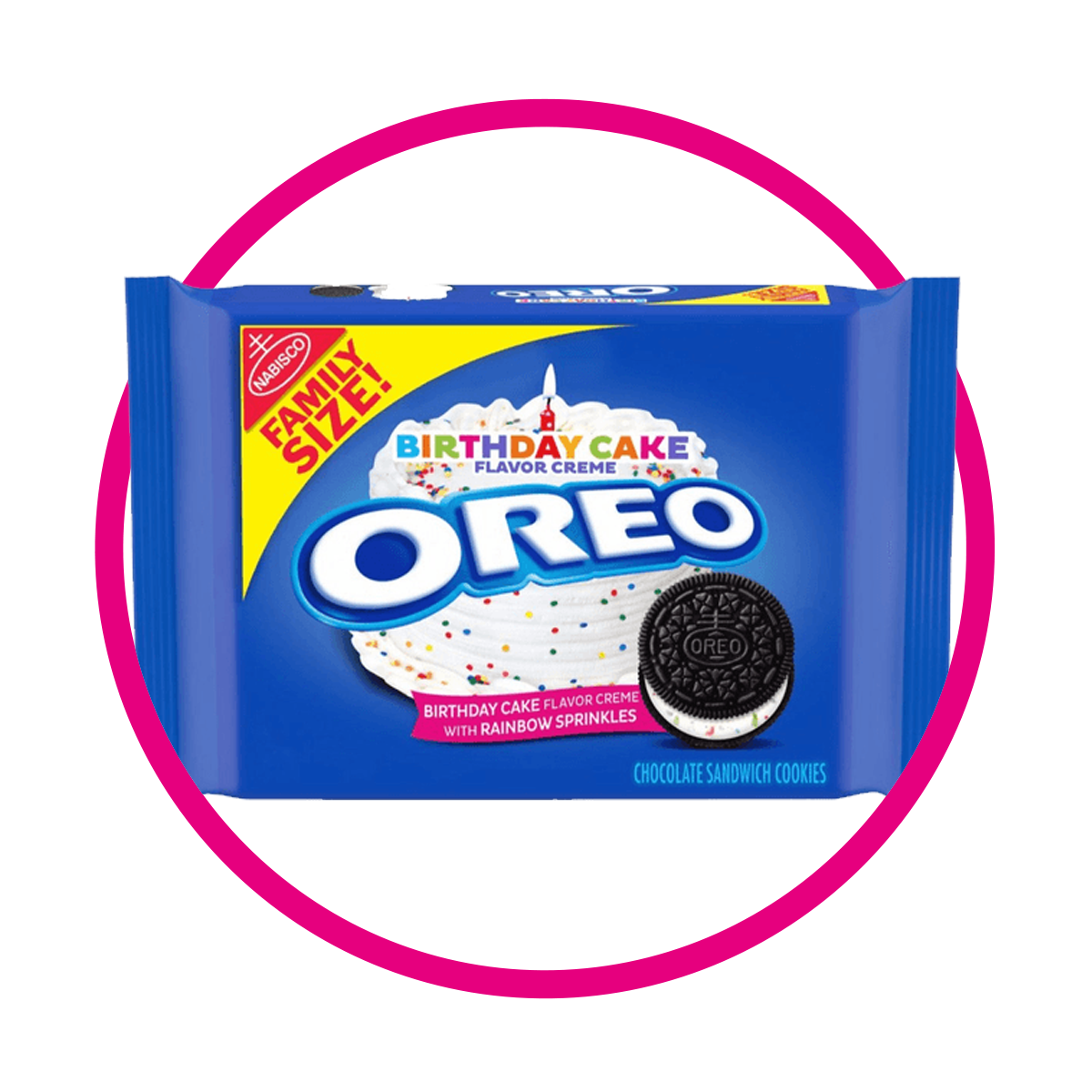 NABISCO OREO GALLETAS BIRTHDAY CAKE COOKIE CAJA 482GR&