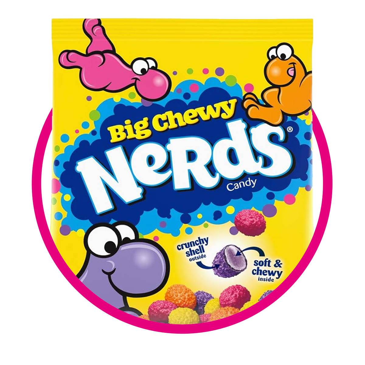 NERDS BIG CHEWY SOFT CANDY BOLSA 170GR