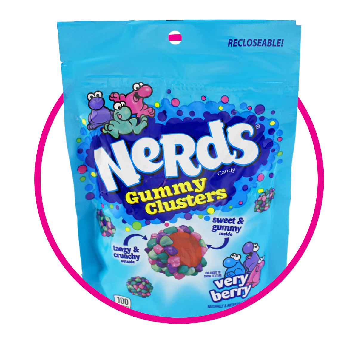 NERDS GUMMY CLUSTERS VERY BERRY BOLSA 227GR $%M