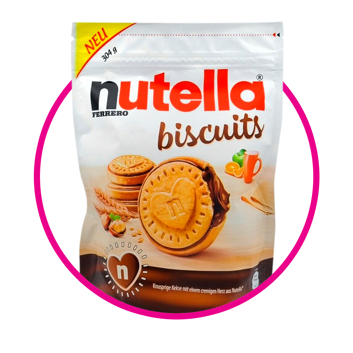 NUTELLA BISCUITS COOKIE BOLSA 276 GR $%M*
