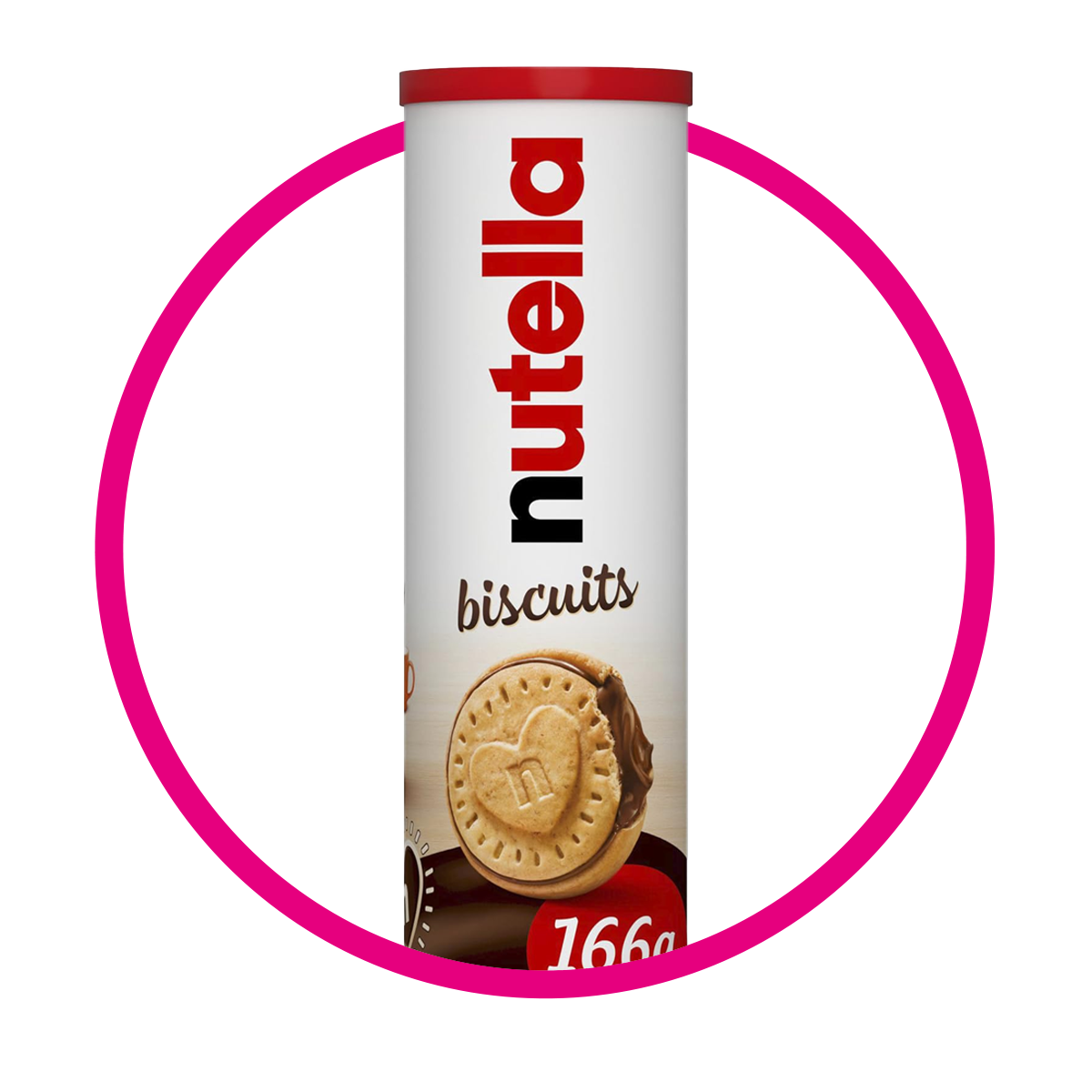 NUTELLA BISCUITS COOKIE TUBO 166G