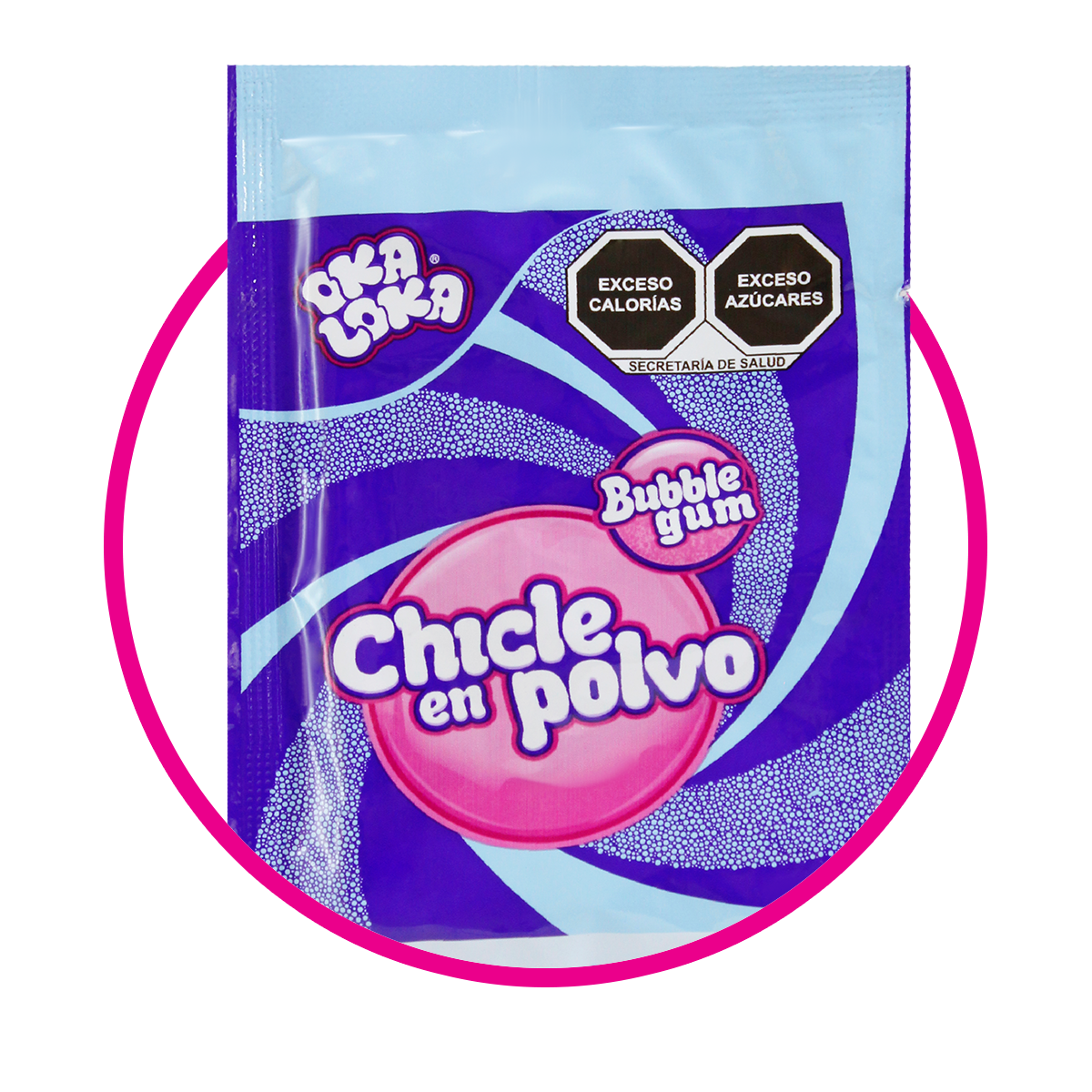 OKA LOKA BLUE BERRY BUBBLE GUM BOLSA 12G