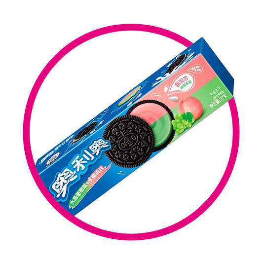 OREO CHINAS DURAZNO Y UVA CAJA 97GR