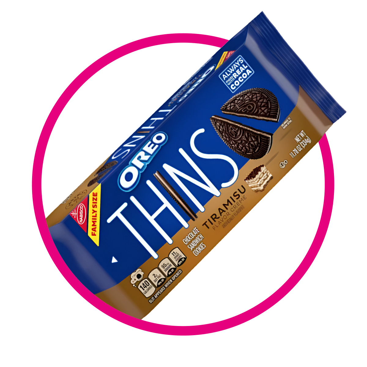 OREO GALLETAS THINS TIRAMISÚ BOLSA 334G