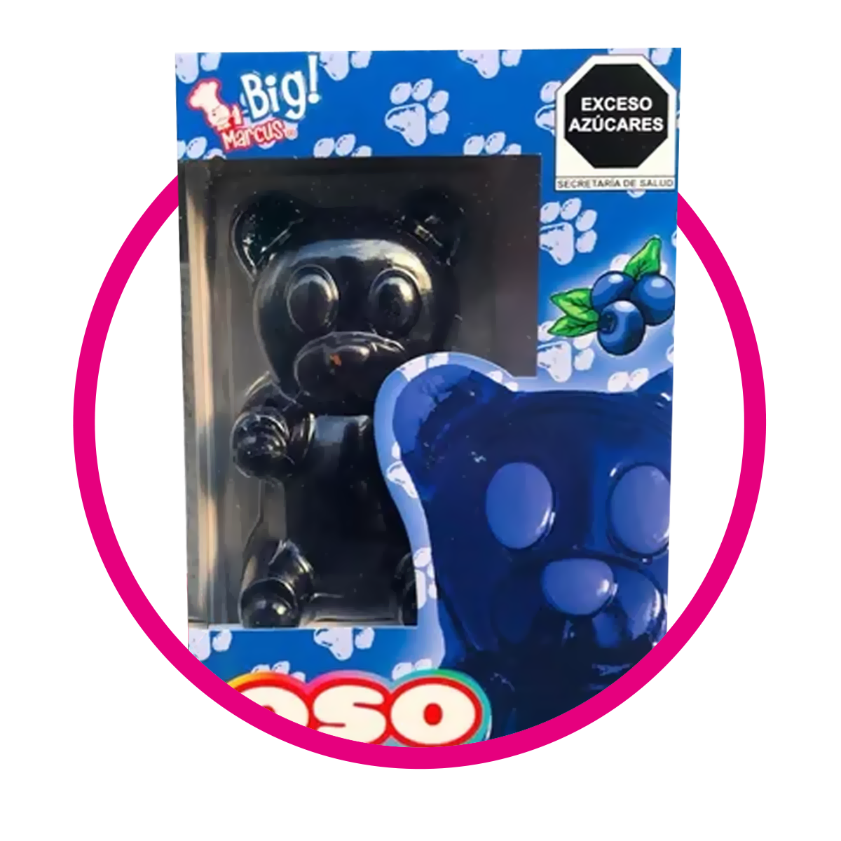 BIG MARCUS OSITO BLUE BERRY GUMMY CAJA 220G $%
