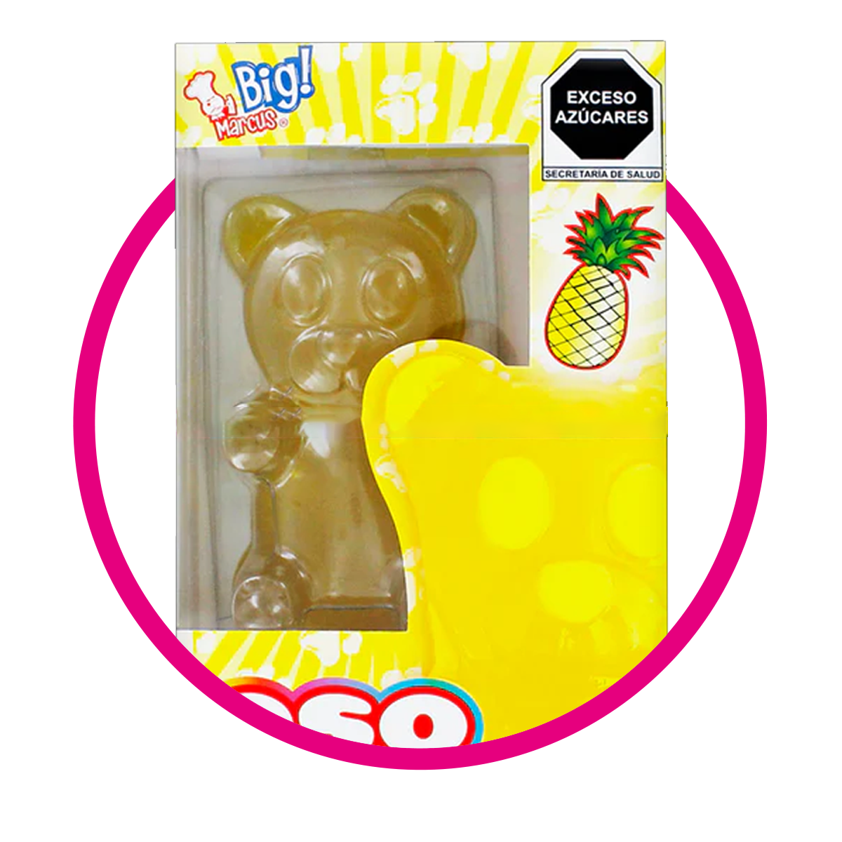 BIG MARCUS OSITO PINEAPPLE GUMMY CAJA 220G