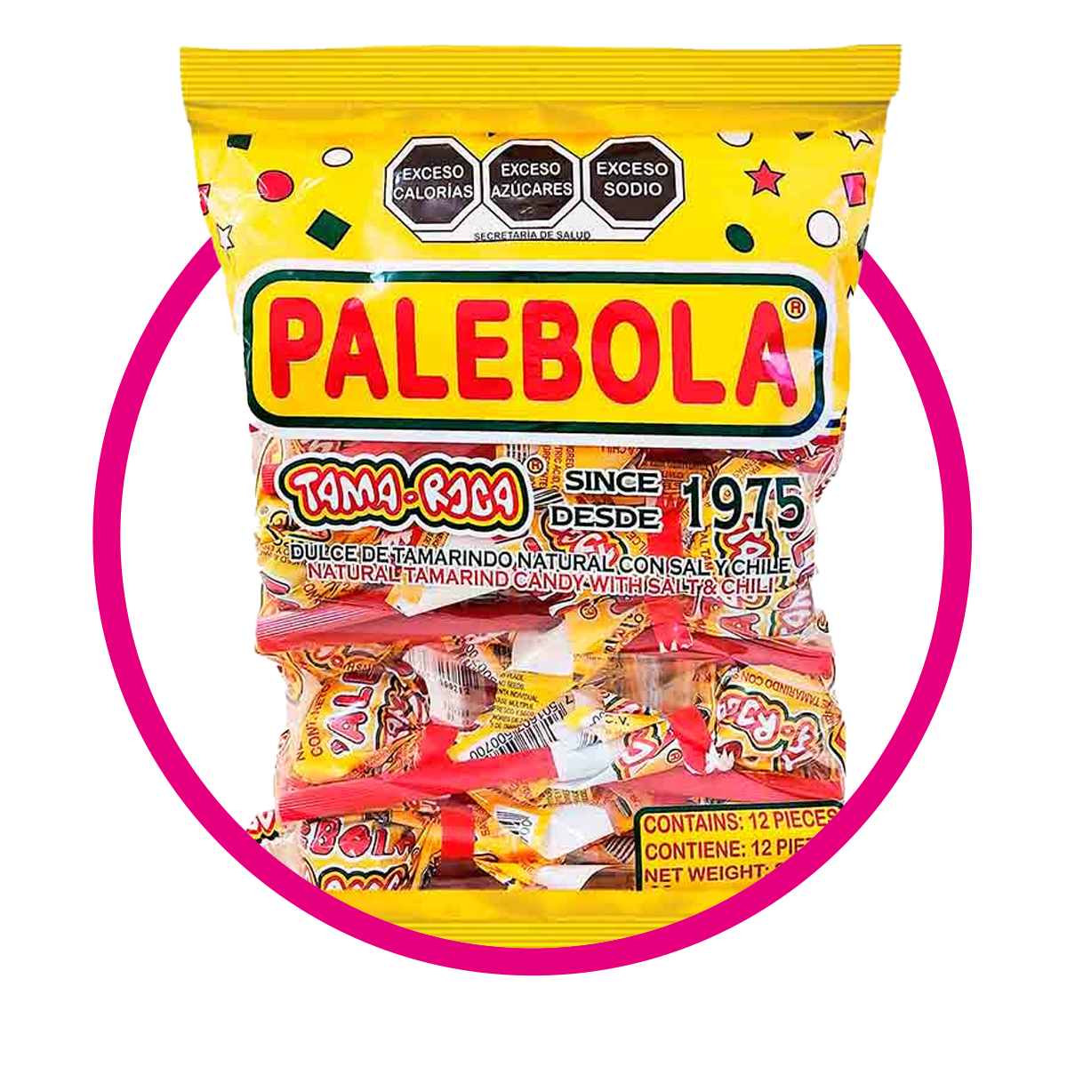 PALEBOLA TAMA ROCA SOFT CANDY BOLSA 12PZ 720G