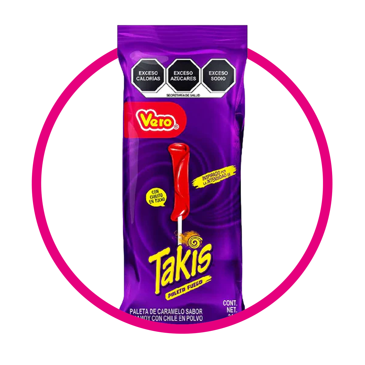 PALETA TAKIS HARD CANDY PIEZA 24G