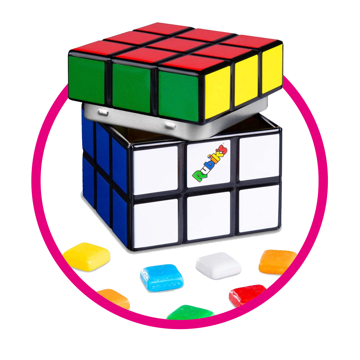 PASTI RUBIKS PILL BOX PIEZA PIEZA $%M
