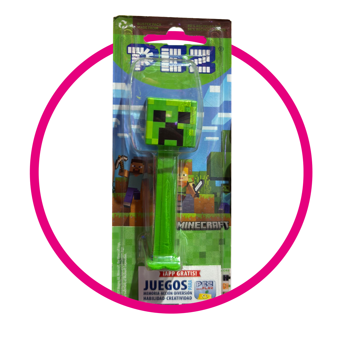 PEZ MINECRAFT COLLECTABLE PIEZA $